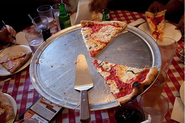 Photograph of a nearly completely demolished Lombardi's pie by Digiart2001 | jason.kuffer on Flickr